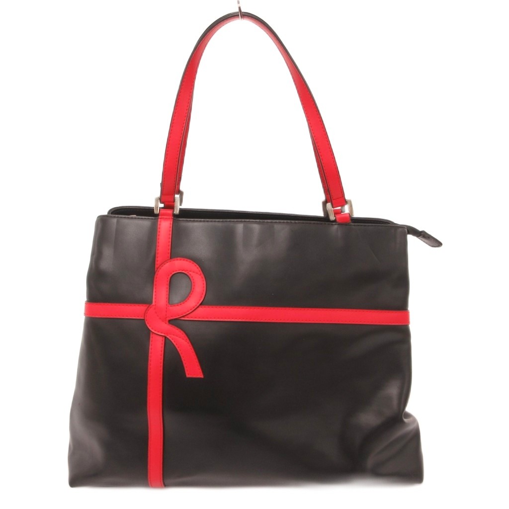 【中古】ロベルタディカメリーノ Roberta di Camerino トートバッグ トロンプルイユデザイン レザー 黒 ブラック /JS ■GY18 レディース 【ベクトル 古着】 260531