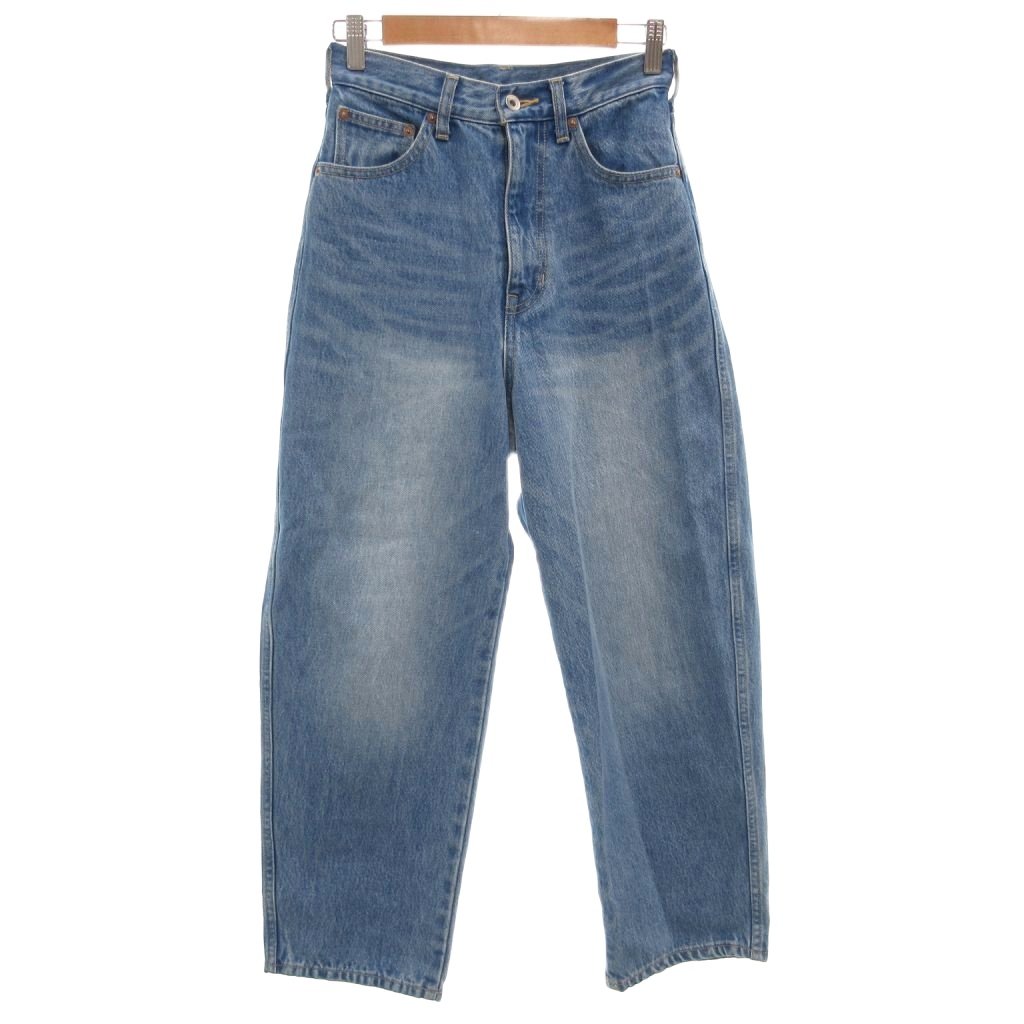 [Used] URBAN RESEARCH Cocoon Denim Pants Jeans Wide Silhouette Zip Fly Size 36 Indigo Blue UR46-24C001 /GV ■GY18 Women's [Vector Used Clothing] 260619