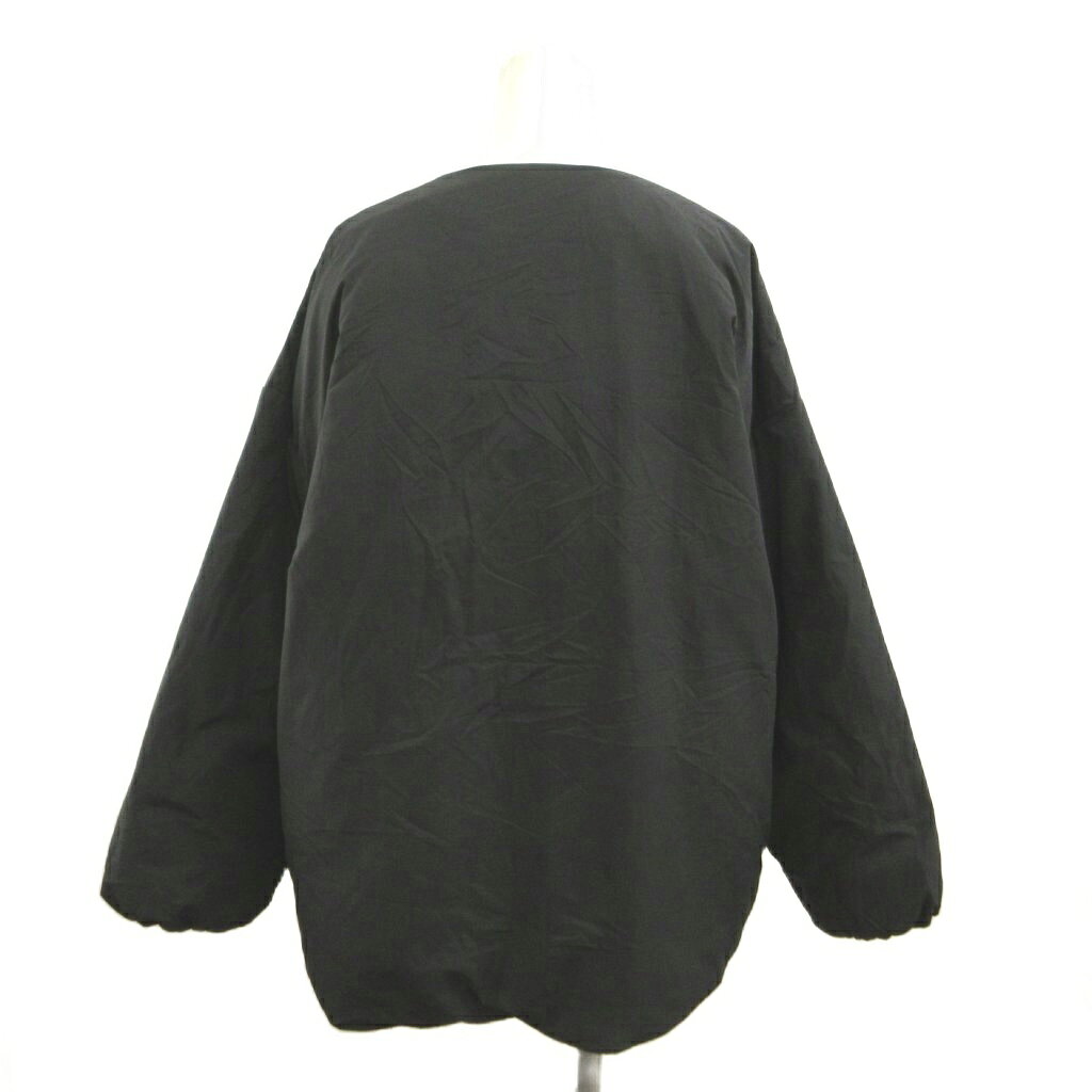 【中古】ナノユニバース nano universe 中綿ジャケット 上着 F 黒 ブラック 無地 ノーカラー 長袖 /NP ■GY99 レディース 【ベクトル 古着】 260617 auc-vector-21038503 ブランド古着の買取販売ベクトル サンプル画像3