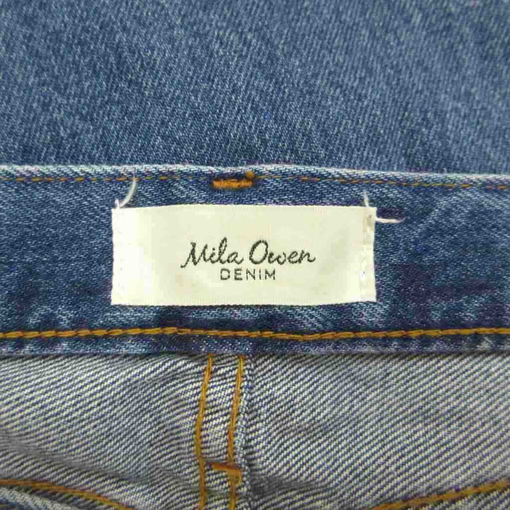 【中古】ミラオーウェン Mila Owen デニム ジーンズ 0 青 ブルー ストレートカット フリンジヘム /KK ■GY99 レディース 【ベクトル 古着】 260618 auc-vector-21041565 ブランド古着の買取販売ベクトル サンプル画像3