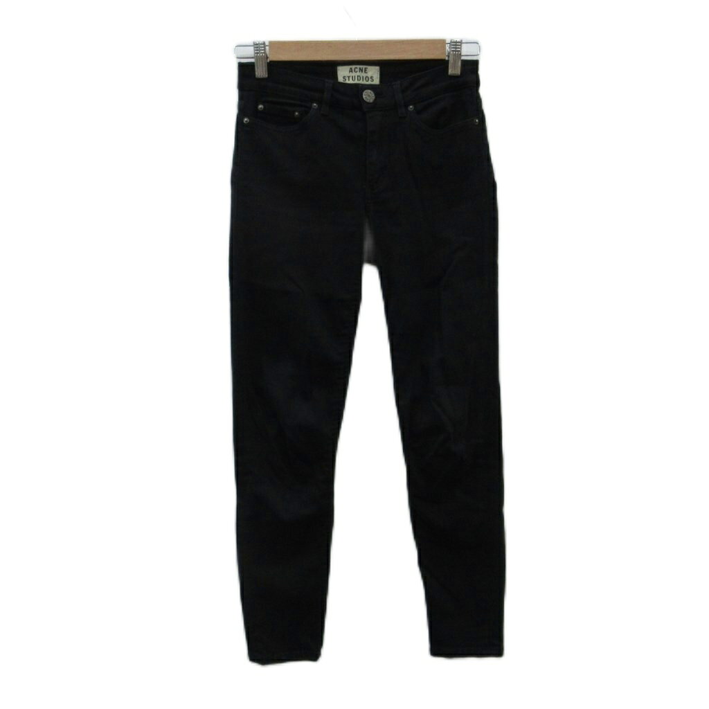 アクネ ストゥディオズ Acne Studios カラーパンツ スキニーパンツ ロング丈 26/32 黒 ブラック /HO42 ■GY99 レディース  260706