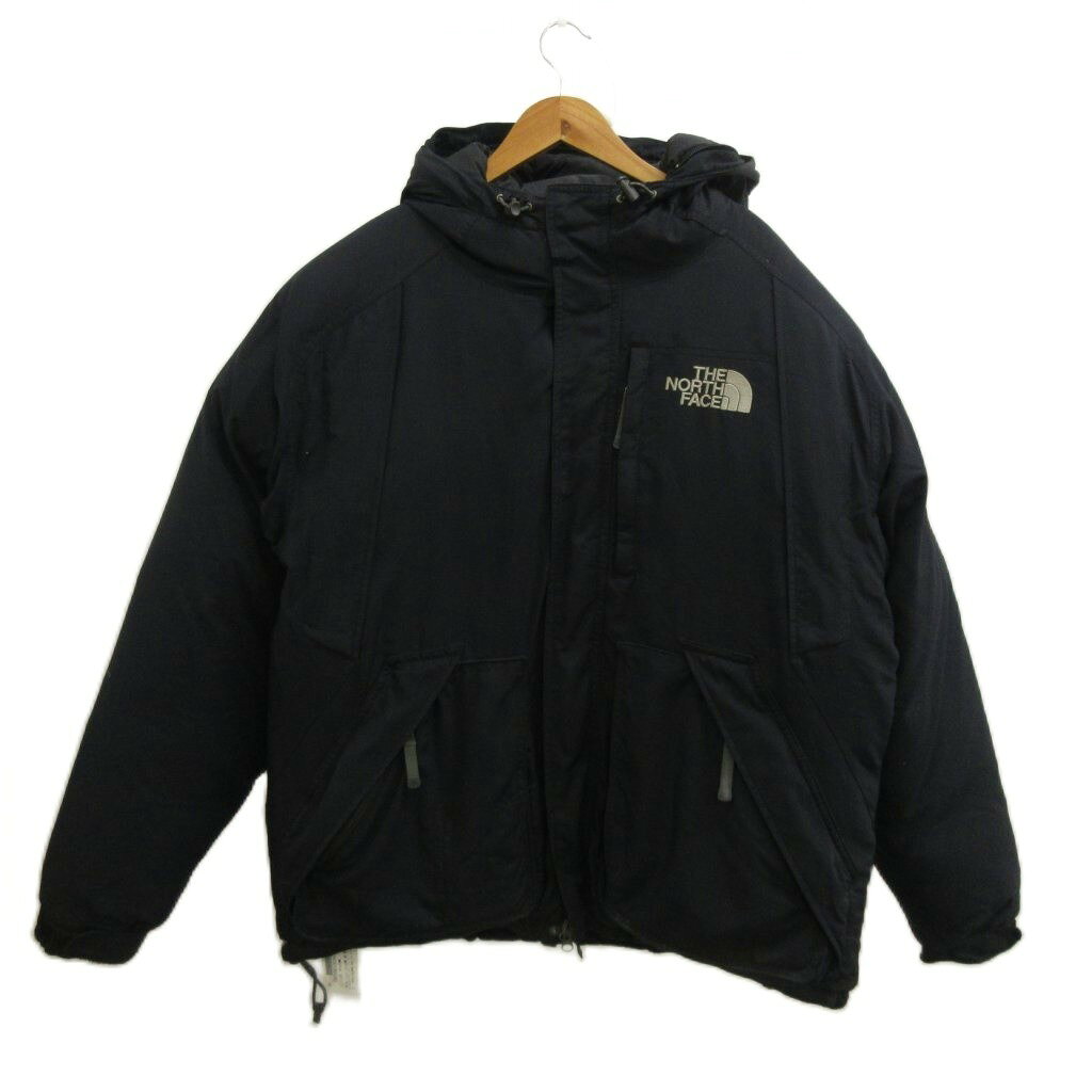 ザノースフェイス THE NORTH FACE マウンテンエレバスジャケット Mt Erebus Jacket ダウンジャケット M 黒 ブラック フード付き 長袖 ロゴ刺繍 ND01219 /PP ■GY18 メンズ  260624
