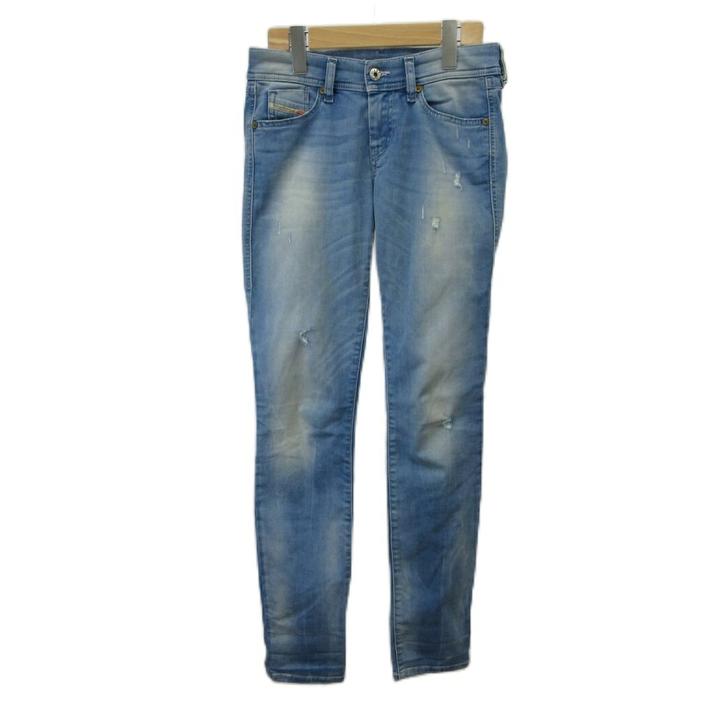 [Used] DIESEL Francy Denim Jeans, W24L32, Blue, Distressed, Skinny Fit /MD ■GY20 Women's [Vector Used Clothing] 260702