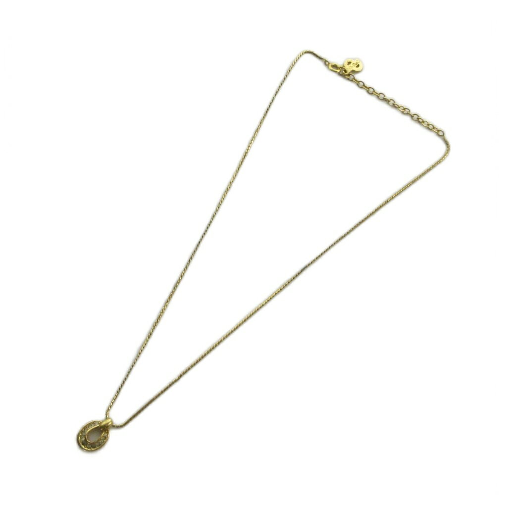 ブランド古着の買取販売ベクトルの【中古】クリスチャンディオール Christian Dior ネックレス アクセサリー ペンダント 蹄鉄型 ラインストーン ゴールド色 ■GY05 /MQ ■OH レディース 【ベクトル 古着】 260629｜アングル3