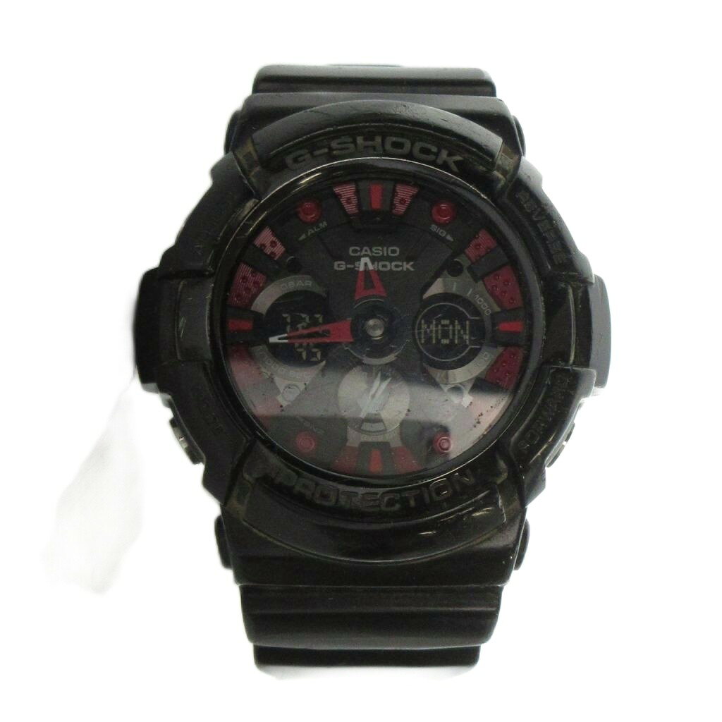 ブランド古着の買取販売ベクトルの【中古】カシオジーショック CASIO G-SHOCK GA-200SH 腕時計 ウォッチ クォーツ アナデジ クロノグラフ カレンダー付き 黒 ブラック ■GY18 /MQ メンズ 【ベクトル 古着】 260731｜アングル2