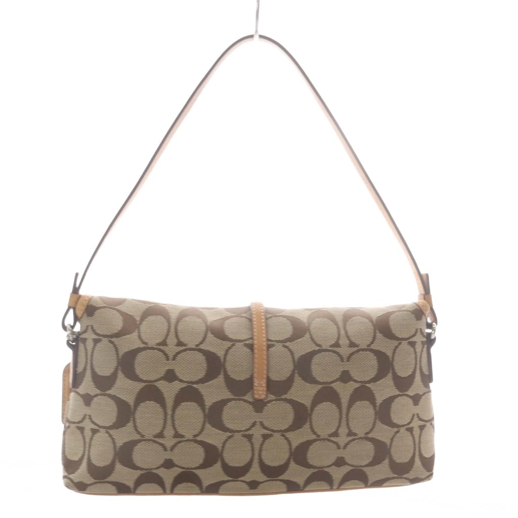 【中古】コーチ COACH ショルダーバッグ ワンショルダー シグネチャー キャンバス ...