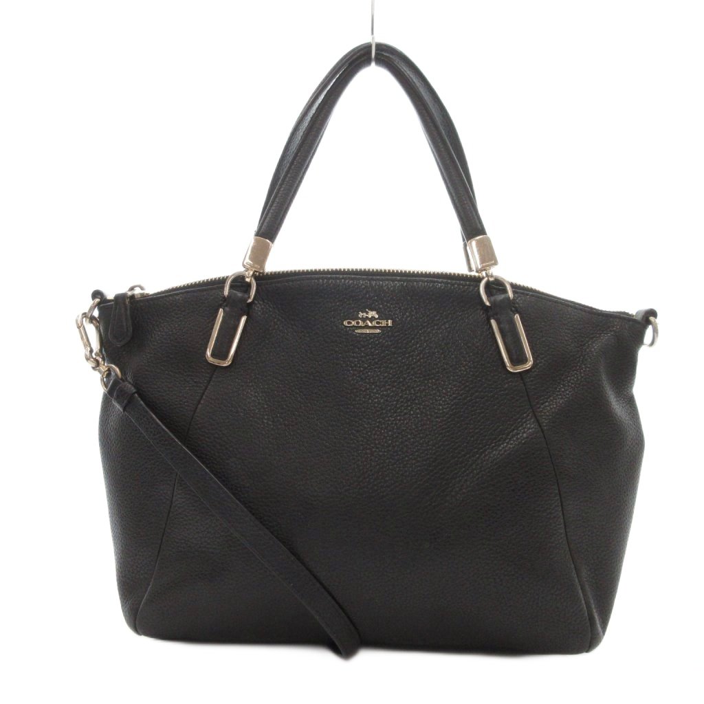 楽天市場】coach ペブルド バッグ 2way ブラックの通販