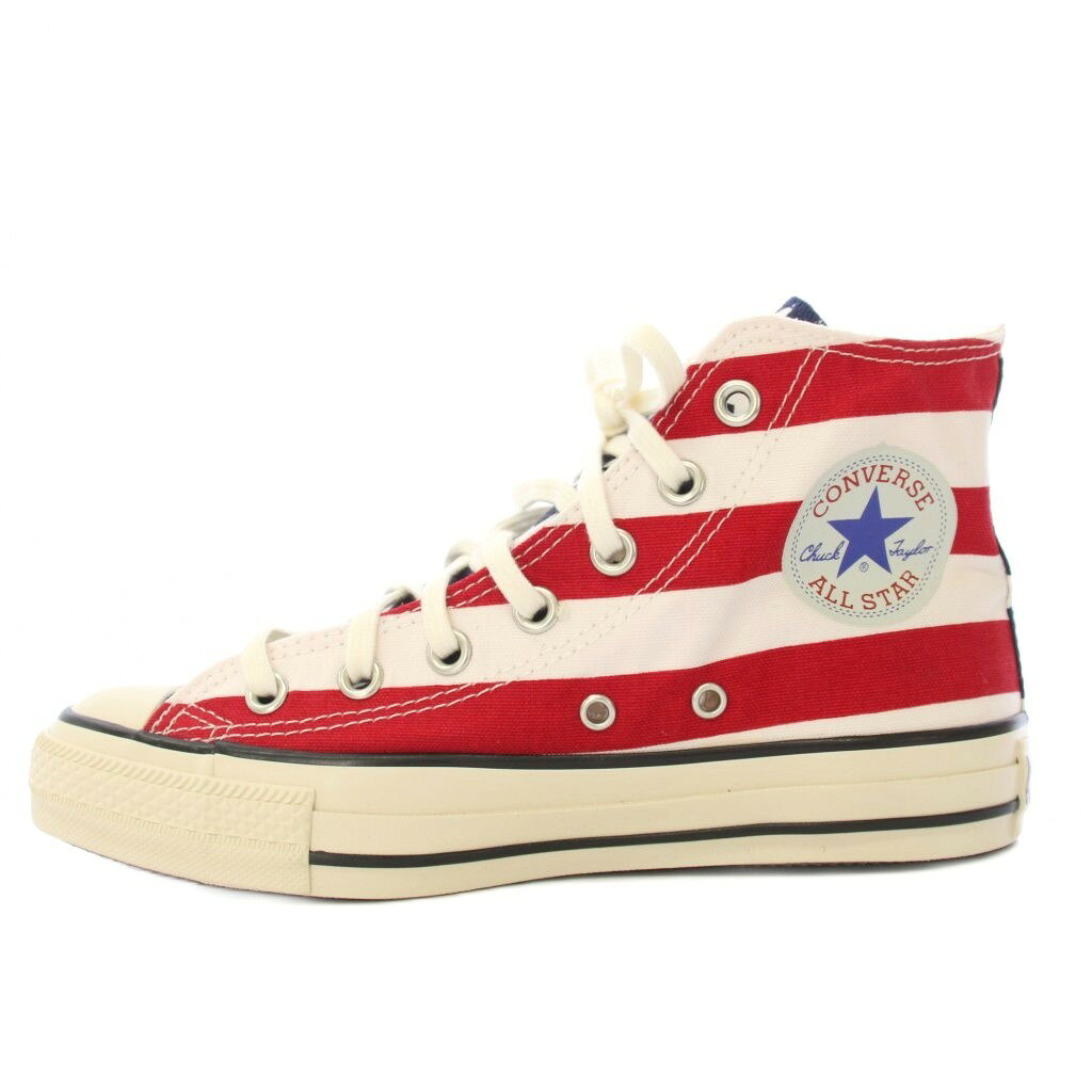 コンバース CONVERSE ALL STAR US STARS&BARS HI スニーカー ハイカット US4.5 赤 レッド 紺 ネイビー 1SD294 /TK レディース  260716
