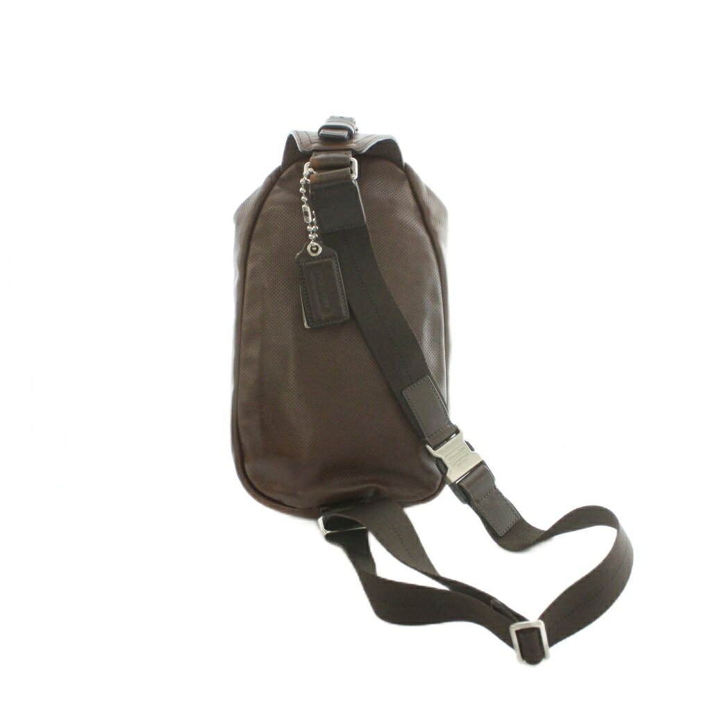 【中古】コーチ COACH トンプソン ボディバッグ レザー 茶 ブラウン 70716 /MI ■GY...