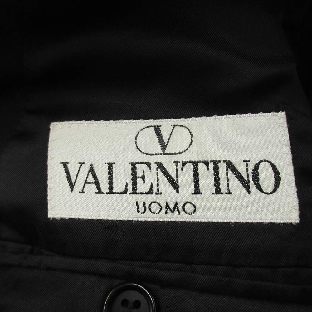【中古】ヴァレンティノ ヴァレンチノ VALENTINO UOMO テーラードジャケット ウール シングル 2B 総裏地 肩パッド 50 L-LL 黒 ブラック /XZ ■GY69 メンズ 【ベクトル 古着】 260725 auc-vector-21140768 ブランド古着の買取販売ベクトル サンプル画像3