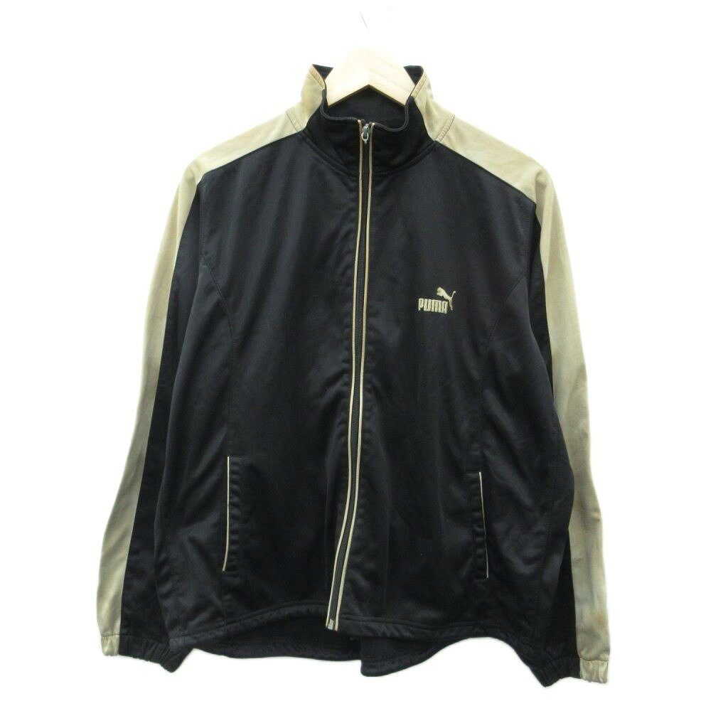 【中古】プーマ PUMA スポーツウェア ジャージ ブルゾンジャケット L 黒 ブラック ジップアップ ミドル丈 /YS20 ■GY99 メンズ 【ベクトル 古着】 260804ブランドプーマ PUMA表記サイズL実寸サイズ身幅：60cm　着丈：60cm　ゆき丈：83cm　　素材ポリエステル色黒仕様裏地なし状態この商品には下記のようなダメージがあります。 ・ファスナー金具がありません ・全体的に黄ばみと汚れ ・首周り裏地に黄色い汚れ ・ブランドタグに黄ばみ ※全体的に中古品としての使用感とダメージがありますが、通常使用には支障のない商品です。 掲載写真や記載内容をご確認いただき、ご理解の上ご購入ください。商品のお問い合わせの回答を休止しております。＊各商品ページの商品詳細等をご確認の上ご購入ください。【中古】プーマ PUMA スポーツウェア ジャージ ブルゾンジャケット L 黒 ブラック ジップアップ ミドル丈 /YS20 ■GY99 メンズ 【ベクトル 古着】 260804状態ランク　”B”詳細については、下記および「状態ランクについて」ページをご覧ください。未使用・新品の商品ほぼ新品同様の商品使用感が少なく、かなり状態の良い商品使用感はあるが、傷や汚れの少ない商品使用感の他、傷や汚れが見られる商品かなり大きな傷みがある難あり商品※S〜CランクはUSED品となりますので、使用感をご理解の上でご入札下さい。状態ランクについてinformationブランドプーマ PUMA表記サイズL実寸サイズ身幅：60cm　着丈：60cm　ゆき丈：83cm　　素材ポリエステル色黒仕様裏地なし状態この商品には下記のようなダメージがあります。 ・ファスナー金具がありません ・全体的に黄ばみと汚れ ・首周り裏地に黄色い汚れ ・ブランドタグに黄ばみ ※全体的に中古品としての使用感とダメージがありますが、通常使用には支障のない商品です。 掲載写真や記載内容をご確認いただき、ご理解の上ご購入ください。商品のお問い合わせの回答を休止しております。＊各商品ページの商品詳細等をご確認の上ご購入ください。本商品は一点物です他サイトや店舗にて販売している商品です。多少のお時間差にて欠品になることもございます。予めご了承頂ますようお願い致します。ベクトル・サイズガイドはこちらこの商品と同じブランドの商品を見る