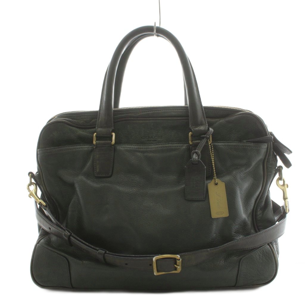 【中古】コーチ COACH ビジネスバッグ ブリーフケース ショルダーバッグ ハンドバッグ 2way レザー 緑 グリーン 黒 ブラック 70478 /AN ■GY11 メンズ 【ベクトル 古着】 260807ブランドコーチ COACH実寸サイズ持ち手の長さ：約47cm　ヨコ：約39cm　タテ：約28cm　マチ：約8.5cm　ショルダーの長さ：約122〜141cm　　素材レザー色緑 グリーン 黒 ブラック状態全体的にスレ。内側に白い汚れ。開閉口にひび割れがございますが、その他に目立ったダメージはなく、問題なくご使用いただける商品です。 ※あくまでも中古品ですので掲載写真や記載内容をご確認いただき、ご理解の上ご購入ください。付属品なし商品のお問い合わせの回答を休止しております。＊各商品ページの商品詳細等をご確認の上ご購入ください。【中古】コーチ COACH ビジネスバッグ ブリーフケース ショルダーバッグ ハンドバッグ 2way レザー 緑 グリーン 黒 ブラック 70478 /AN ■GY11 メンズ 【ベクトル 古着】 260807状態ランク　”AB”詳細については、下記および「状態ランクについて」ページをご覧ください。未使用・新品の商品ほぼ新品同様の商品使用感が少なく、かなり状態の良い商品使用感はあるが、傷や汚れの少ない商品使用感の他、傷や汚れが見られる商品かなり大きな傷みがある難あり商品※S〜CランクはUSED品となりますので、使用感をご理解の上でご入札下さい。状態ランクについてinformationブランドコーチ COACH実寸サイズ持ち手の長さ：約47cm　ヨコ：約39cm　タテ：約28cm　マチ：約8.5cm　ショルダーの長さ：約122〜141cm　　素材レザー色緑 グリーン 黒 ブラック状態全体的にスレ。内側に白い汚れ。開閉口にひび割れがございますが、その他に目立ったダメージはなく、問題なくご使用いただける商品です。 ※あくまでも中古品ですので掲載写真や記載内容をご確認いただき、ご理解の上ご購入ください。付属品なし商品のお問い合わせの回答を休止しております。＊各商品ページの商品詳細等をご確認の上ご購入ください。本商品は一点物です他サイトや店舗にて販売している商品です。多少のお時間差にて欠品になることもございます。予めご了承頂ますようお願い致します。ベクトル・サイズガイドはこちらこの商品と同じブランドの商品を見る