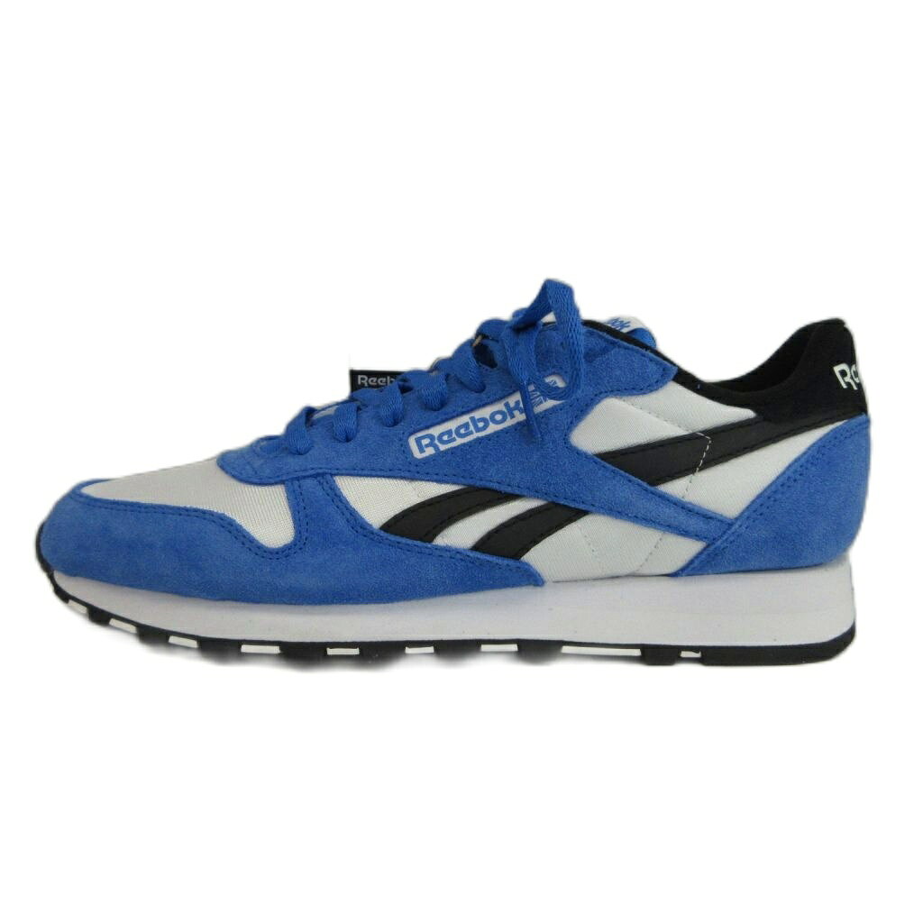 【中古】未使用品 リーボック Reebok クラシックレザー Classic Leather スニーカー スエード ナイロン ローカット US10.5 28.5cm 青 ブルー 白 ホワイト 100075297 /XZ ■GY18 メンズ 【ベクトル 古着】 260808