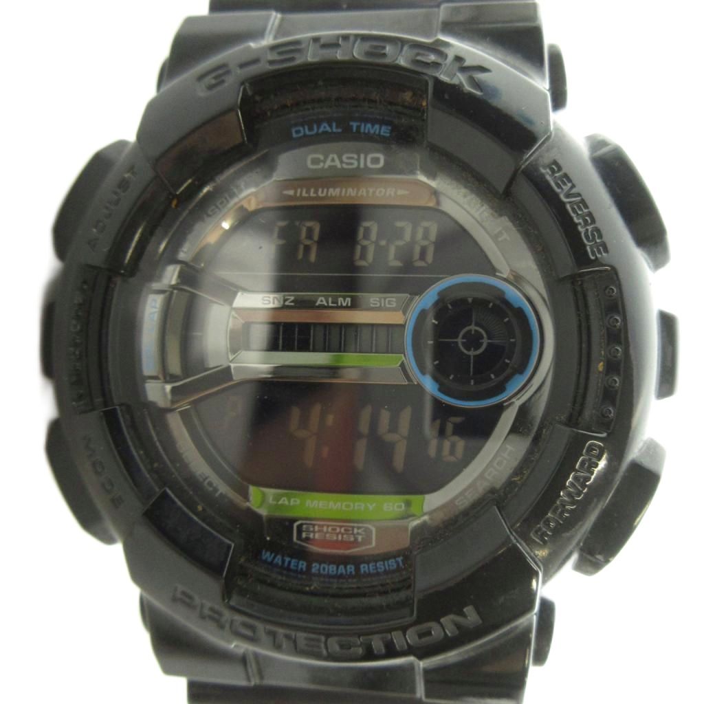 【中古】カシオジーショック CASIO G-SHOCK GD-110 腕時計 クォーツ ウォッチ デジタル カレンダー付き 黒 ブラック ■GY11 /MQ メンズ 【ベクトル 古着】 260829