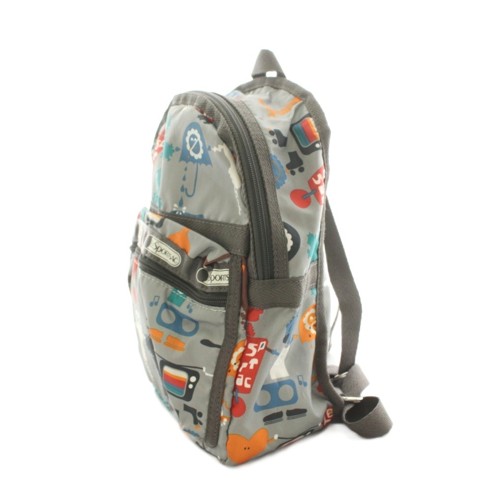 ブランド古着の買取販売ベクトルの【中古】レスポートサック LesportSAC リュックサック デイバッグ ミニ 総柄 グレー /KU ■GY18 キッズ 【ベクトル 古着】 260807｜アングル2