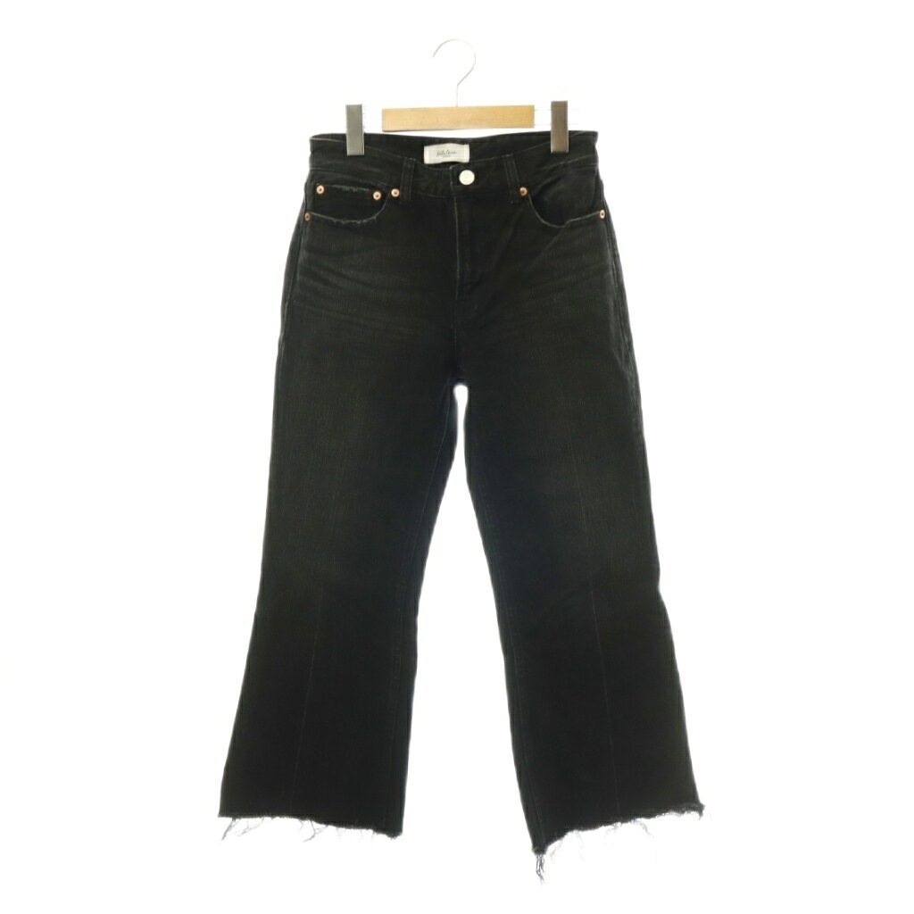 【中古】ミラオーウェン Mila Owen フレアデニムパンツ ジーンズ フレア カットオフ ジッパーフライ 0 ブラック /DO ■GY20 レディース 【ベクトル 古着】 260831 auc-vector-21222217 ブランド古着の買取販売ベクトル パッケージ画像