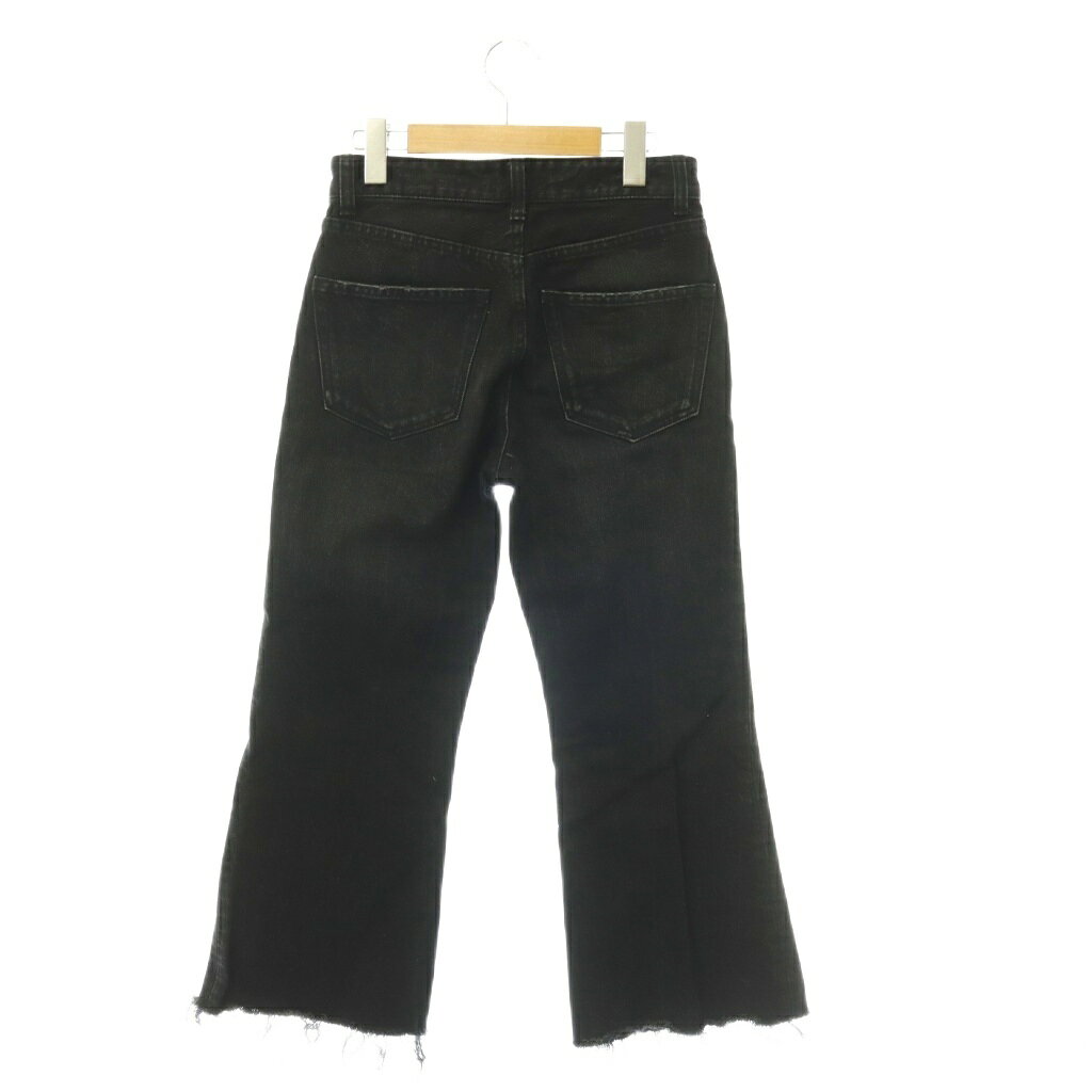 【中古】ミラオーウェン Mila Owen フレアデニムパンツ ジーンズ フレア カットオフ ジッパーフライ 0 ブラック /DO ■GY20 レディース 【ベクトル 古着】 260831 auc-vector-21222217 ブランド古着の買取販売ベクトル サンプル画像2