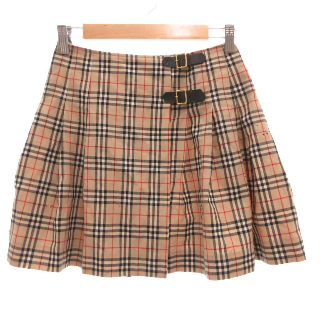中古 バーバリーズブルーレーベル Burberry's BLUE LABEL ラップミニスカート ノバチェック柄 ベルト プリー auc-vector-21204872 ブランド古着の買取販売ベクトル パッケージ画像