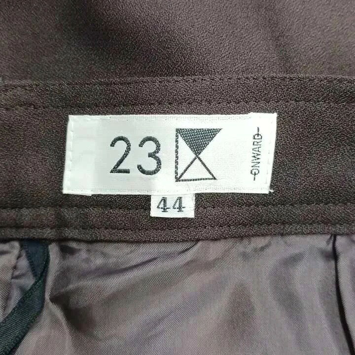 【中古】23区 オンワード樫山 ワイドスラックス パンツ ウエストプリーツ 44 茶 ブラウン /KK ■GY74 【ベクトル 古着】 260901 auc-vector-21230564 ブランド古着の買取販売ベクトル サンプル画像3