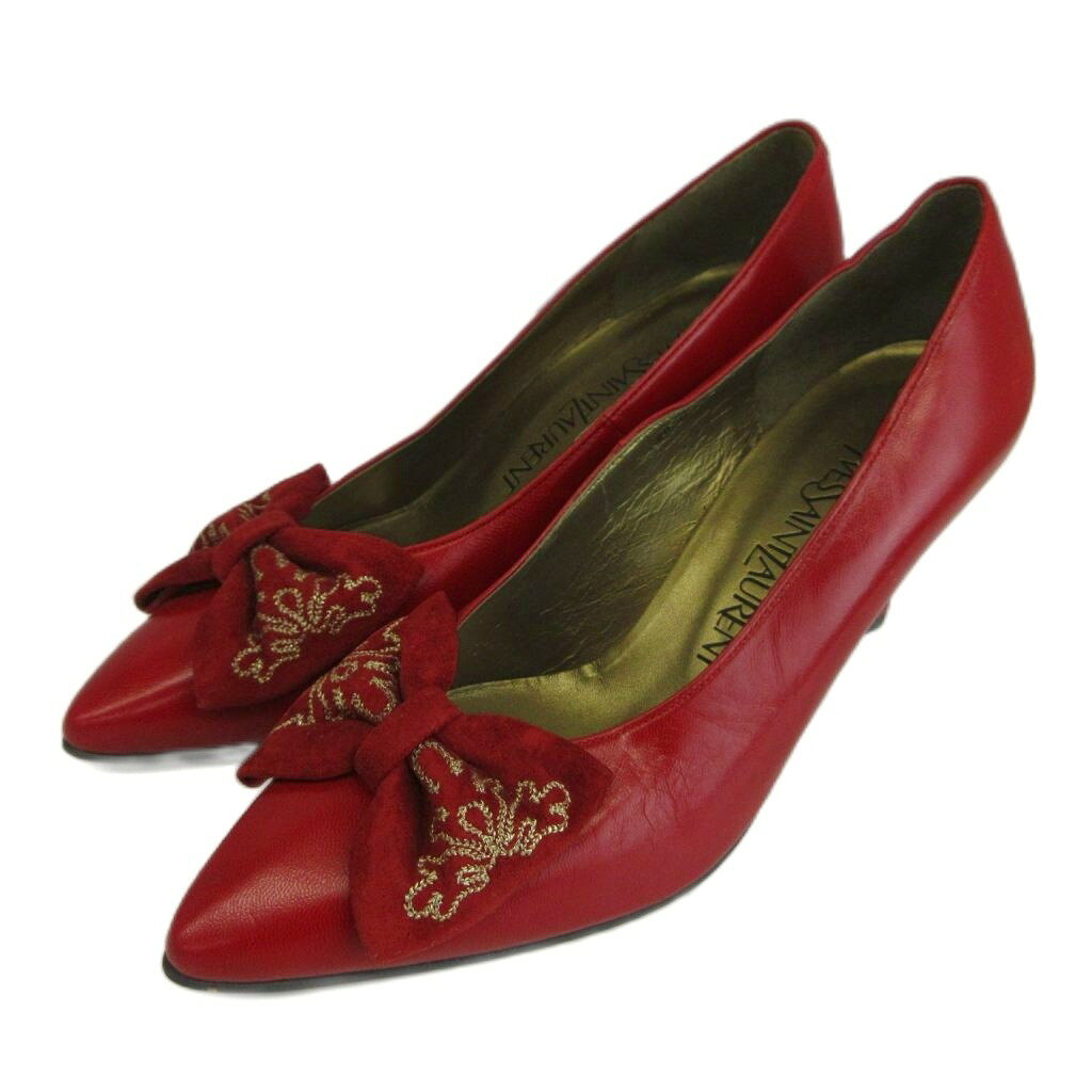希少 YVES SAINT LAURENT 花柄刺繍 フラットパンプス 楽天市場】イブサンローラン ヴィンテージ（靴）の通販
