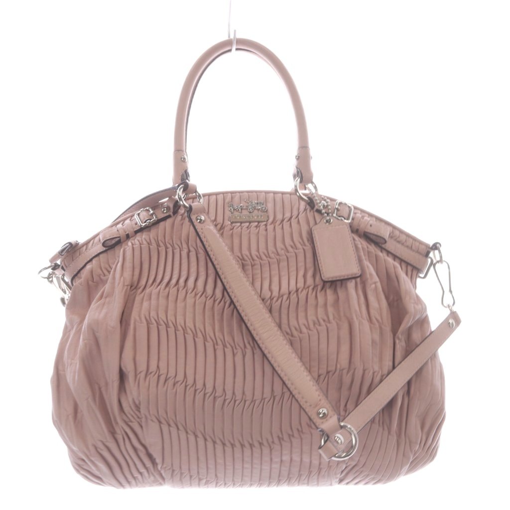 ✨美品✨ COACH コーチ マディソン 2WAY ギャザー グレージュ 高級 165-502608200052_1.jpg
