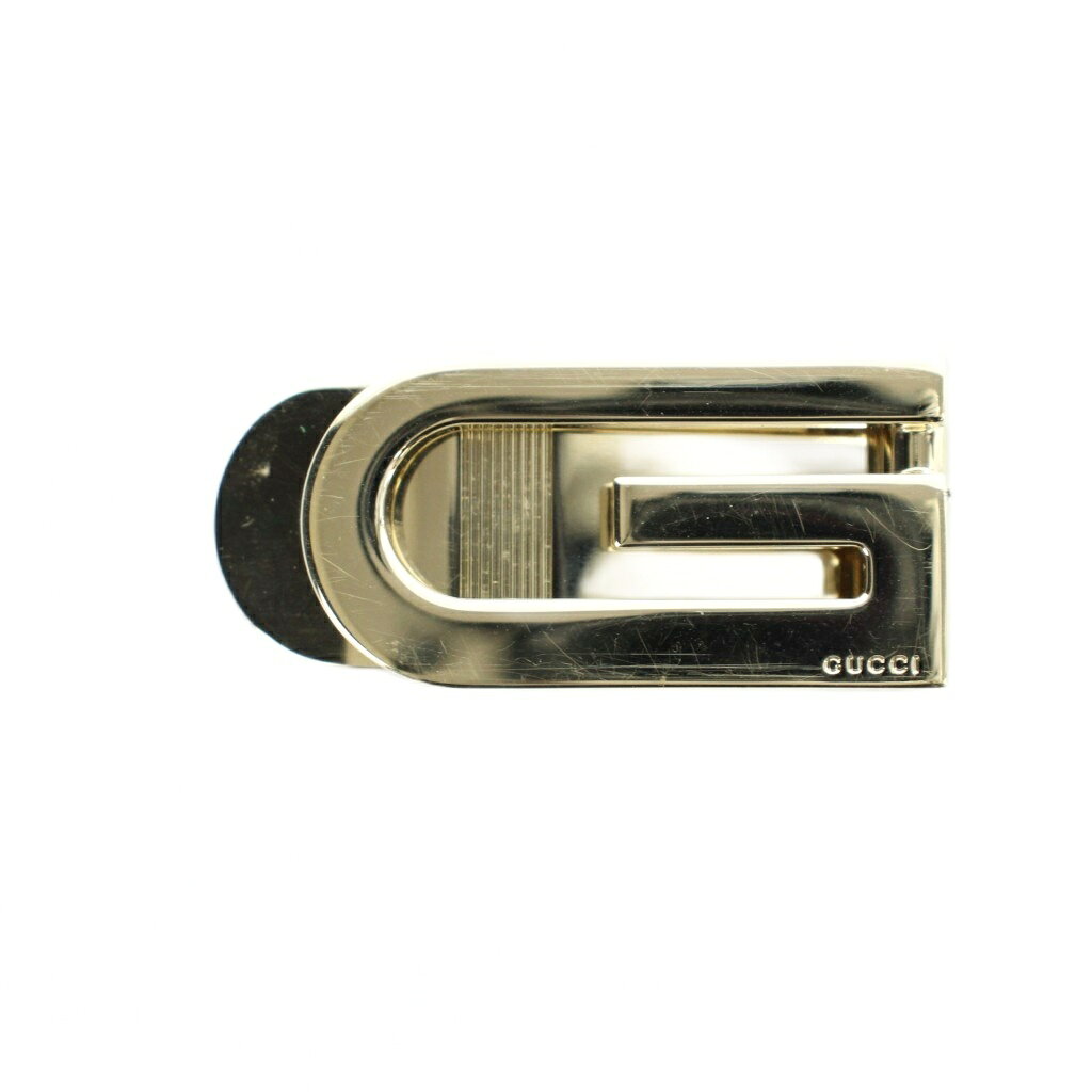 【中古】グッチ GUCCI マネークリップ ウォレット バネ式 Gロゴ ゴールド色 ■GY18 ...
