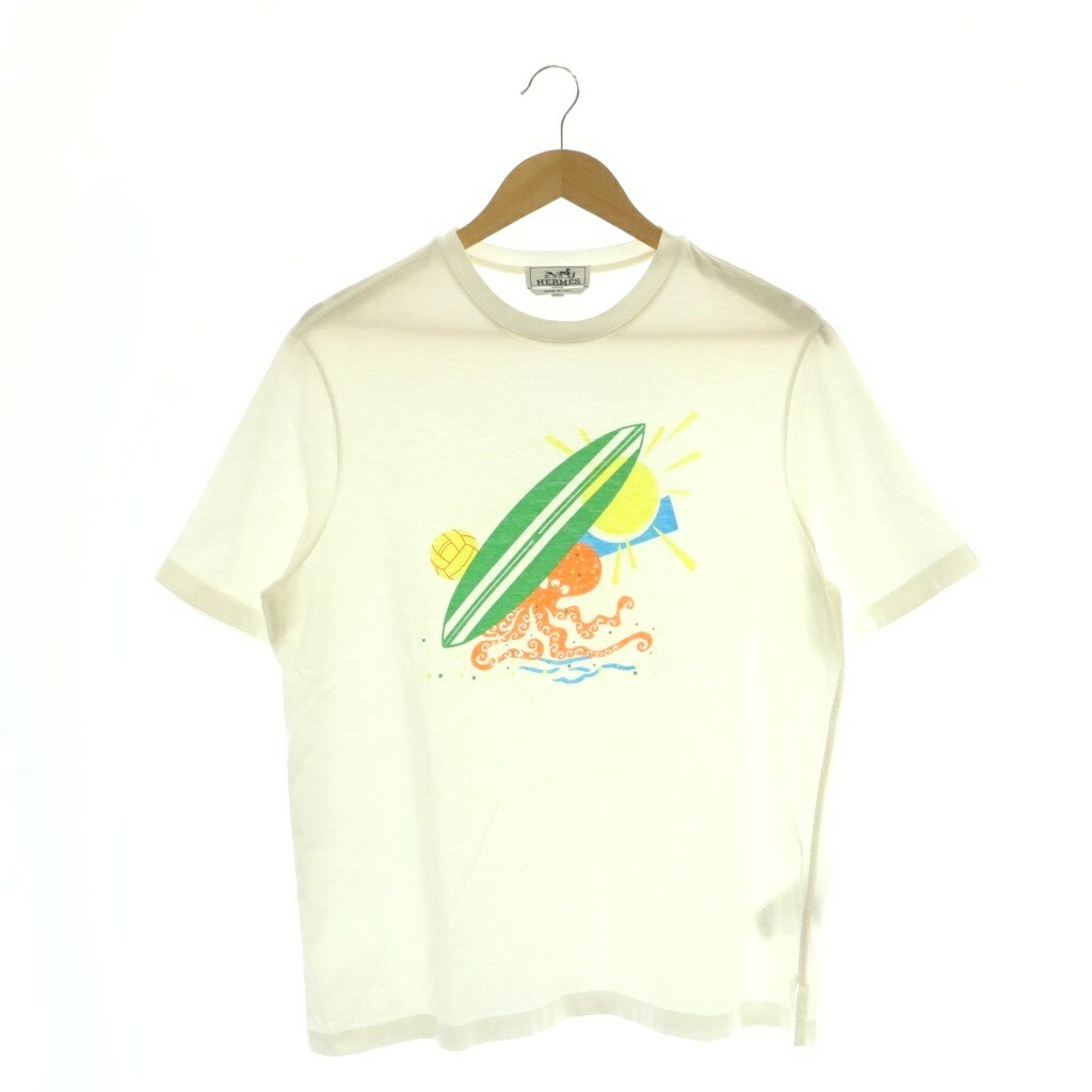乐天商城 - 【中古】エルメス HERMES 23SS Tシャツ カットソー 半袖 S 白 ■GY19 /SY ■OS メンズ 【ベクトル 古着】 260413