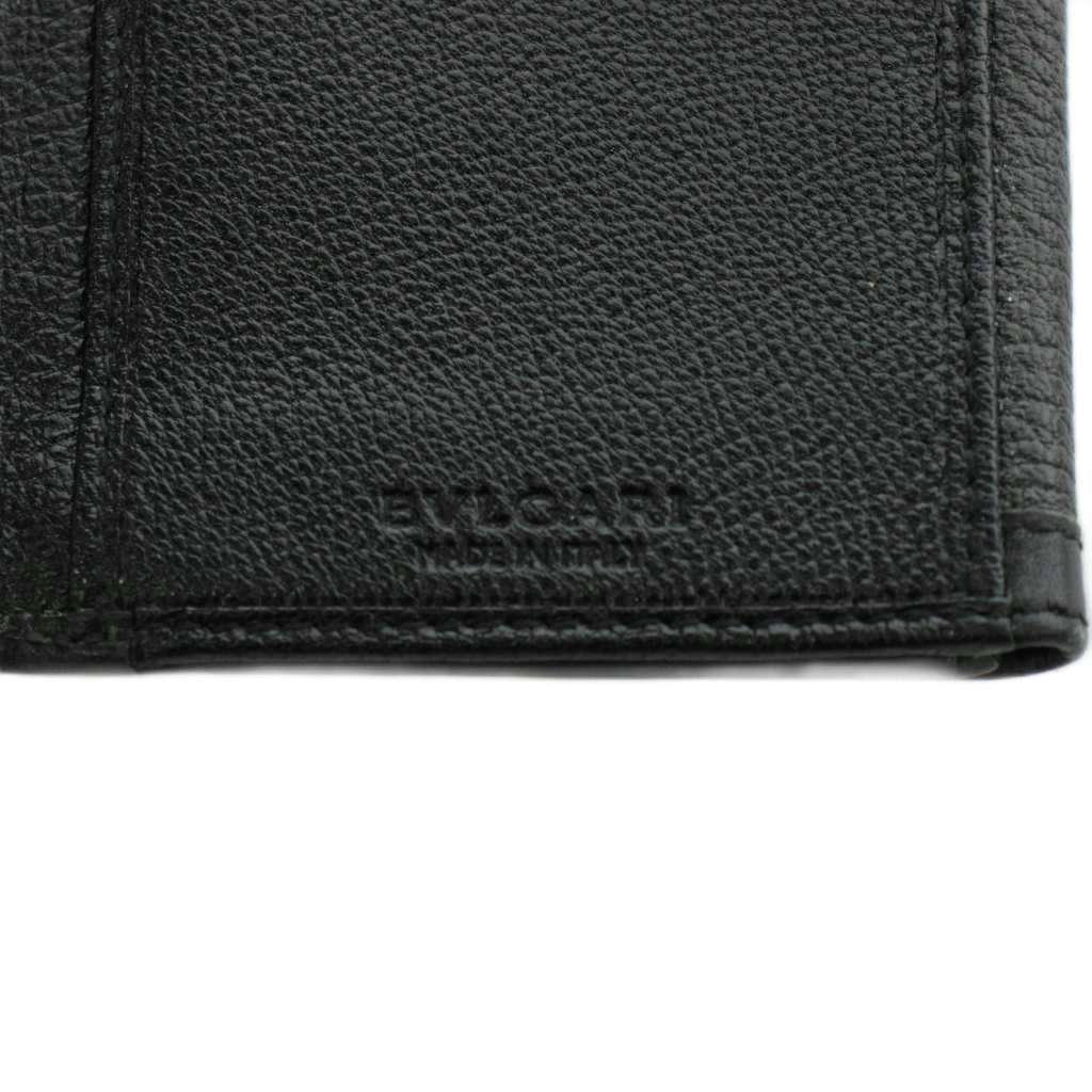【中古】ブルガリ BVLGARI ドッピオトンド 長財布 小銭入れ 二つ折り レザー 黒 ブ...