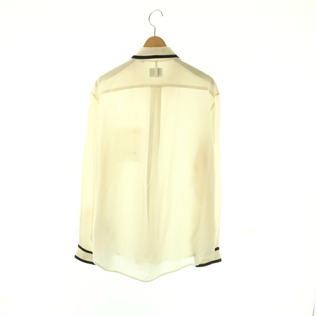 中古 バーバリー ロンドン BURBERRY LONDON シャツ ブラウス 長袖 シルク ホースフェリー IT38 アイボリー auc-vector-20957219 ブランド古着の買取販売ベクトル サンプル画像2