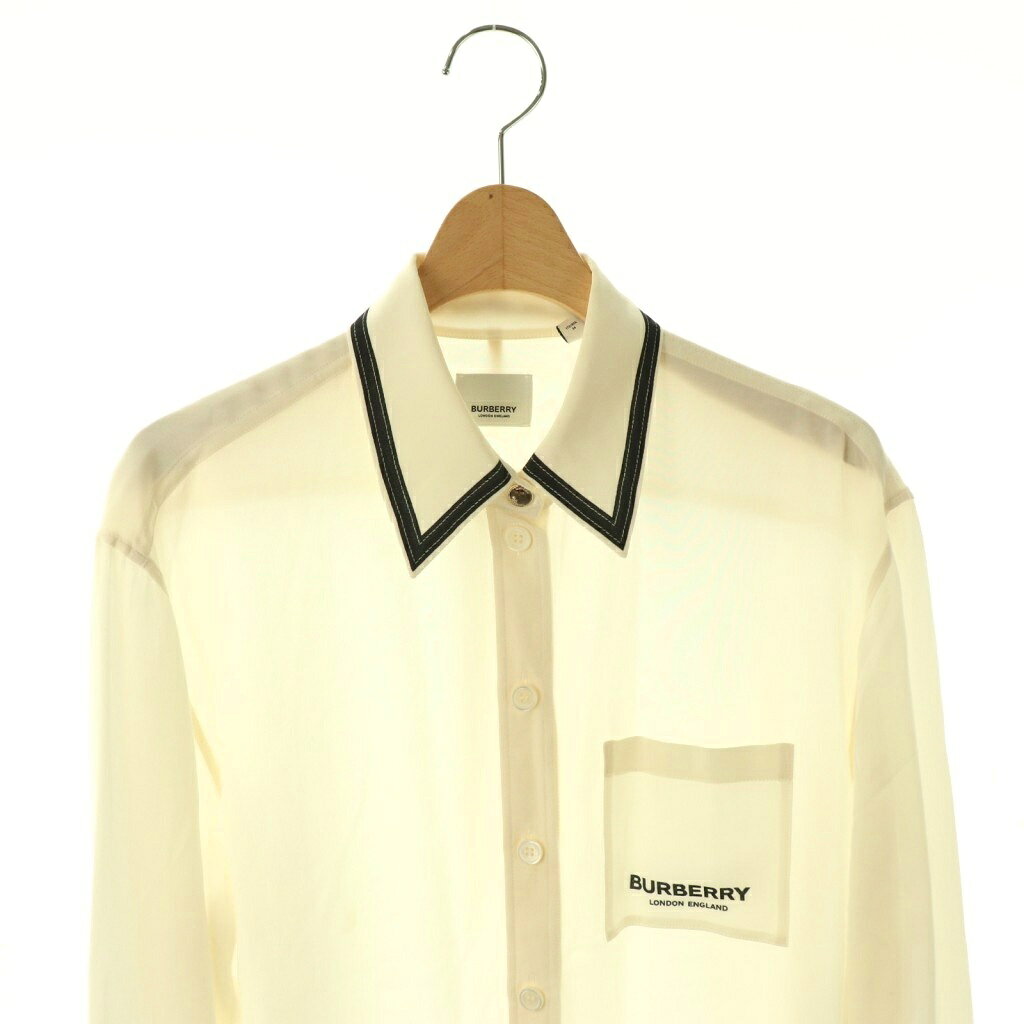 中古 バーバリー ロンドン BURBERRY LONDON シャツ ブラウス 長袖 シルク ホースフェリー IT38 アイボリー auc-vector-20957219 ブランド古着の買取販売ベクトル サンプル画像3