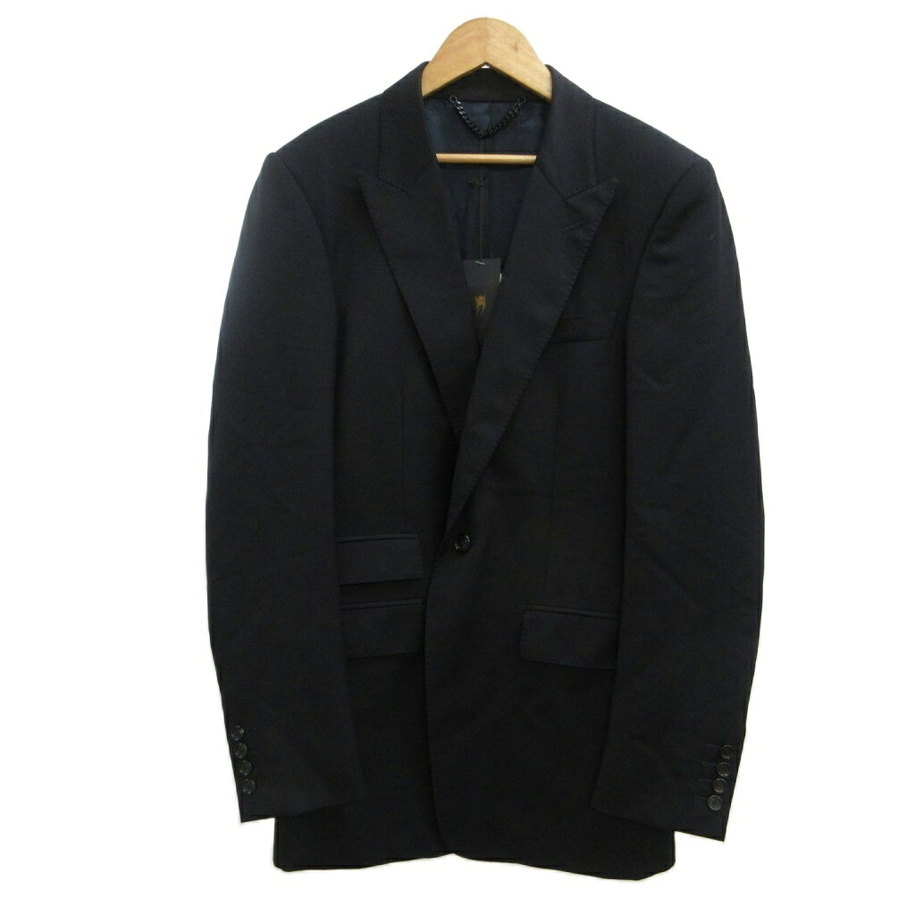 中古 未使用品 バーバリー BURBERRY タグ付き テーラードジャケット 上着 ウール 44 黒 ブラック 長袖 1つボタン auc-vector-20953139 ブランド古着の買取販売ベクトル パッケージ画像