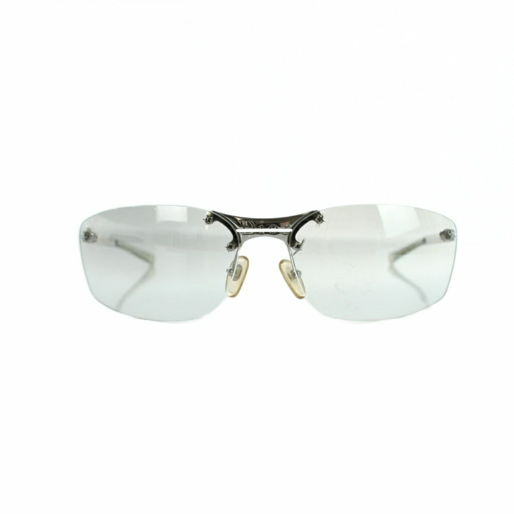 【中古】クリスチャンディオール Christian Dior サングラス 眼鏡 めがね リムレス yb7nn スター 星 65□15-120 シルバー色 ■GY19 /MQ ■OH レディース 【ベクトル 古着】 260517