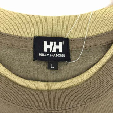 ヘリーハンセン HELLY HANSEN Tシャツ カットソー 半袖 クルーネック プリント フェイクレイヤード コットン 茶色 ブラウン L メンズ 【中古】【ベクトル 古着】 180717 ブランド古着ベクトルプレミアム店