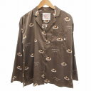 【中古】ジェラートピケ gelato pique ×PARIYA ルームウェア 部屋着 パジャマ ケーキ柄 長袖 F 茶 ブラウン /UD レディース 【ベクトル 古着】 250628