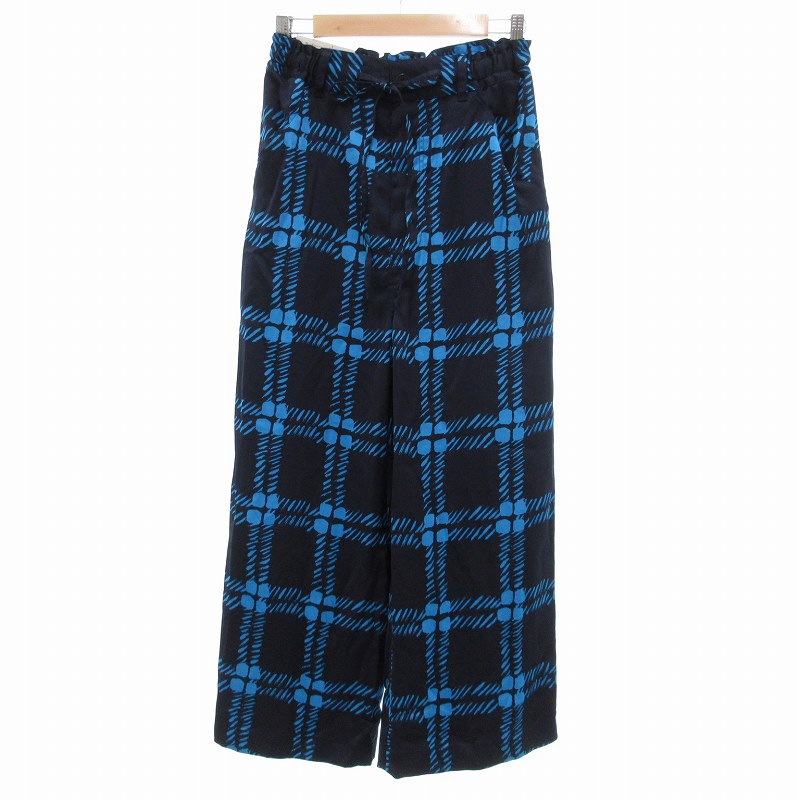 MARNI マルニ パンツ(その他) 黒x白(チェック) 2108425J0106 楽天市場】チェック(ブランドマルニ)(パンツ|ボトムス