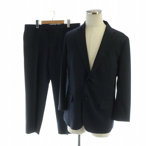 【中古】マッキントッシュフィロソフィー MACKINTOSH PHILOSOPHY TROTTER セットアップ シングルスーツ 上下 テーラードジャケット パンツ 長袖 ジップフライ デニム調 40 L 紺 ネイビー /MQ メンズ 【ベクトル 古着】 250630 【中古】マッキントッシュフィロソフィー MACKINTOSH PHILOSOPHY TROTTER セットアップ シングルスーツ 上下 テーラードジャケット パンツ 長袖 ジップフライ デニム調 40 L 紺 ネイビー /MQ メンズ 【ベクトル 古着】 250630