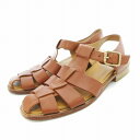 【中古】pertini グルカサンダル レザー スペイン製 36 ブラウン /UO レディース 【ベクトル 古着】 250707
