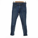 【中古】ランバンオンブルー LANVIN en Bleu デニムパンツ スキニージーンズ ウォッシュ加工 36 インディゴブルー /UO レディース 【ベクトル 古着】 250714|詳細画像