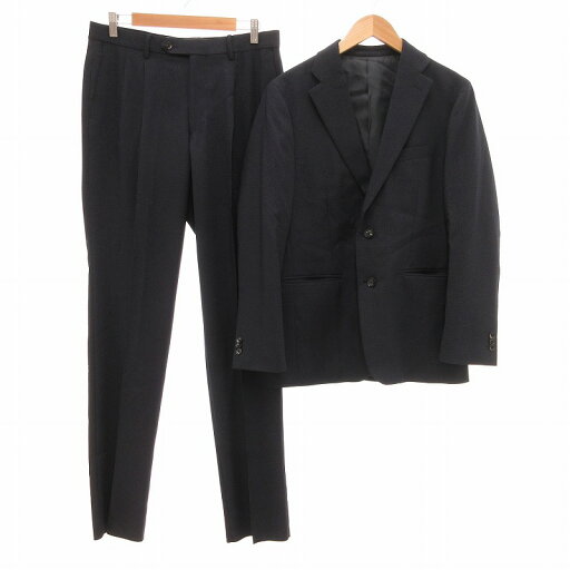 【中古】BUSINESS EXPERT スーツ セットアップ ジャケット パンツ L 82 ダークブルー系 /UO メンズ 【ベクトル 古着】 250726 【中古】BUSINESS EXPERT スーツ セットアップ ジャケット パンツ L 82 ダークブルー系 /UO メンズ 【ベクトル 古着】 250726