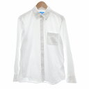 【中古】ワークウェアスーツ WWS 究極のボタンダウンシャツ 長袖 ストレッチ L 白 /UO メンズ 【ベクトル 古着】 250812|詳細画像