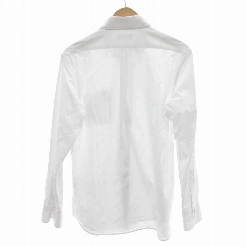 【中古】ワークウェアスーツ WWS 究極のボタンダウンシャツ 長袖 ストレッチ L 白 /UO メンズ 【ベクトル 古着】 250812