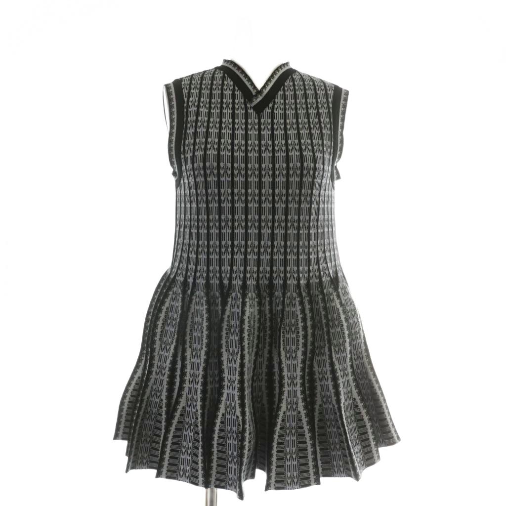 【中古】マメクロゴウチ Mame Kurogouchi 25SS Lantern Knitted Volume Top ニット トップス ノースリ..