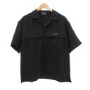 【中古】サウザウンドマイル THOUSAND MILE 美品 オープンカラーシャツ 半袖 チェック M ダークネイビー /UO メンズ レディース 【ベクトル ...