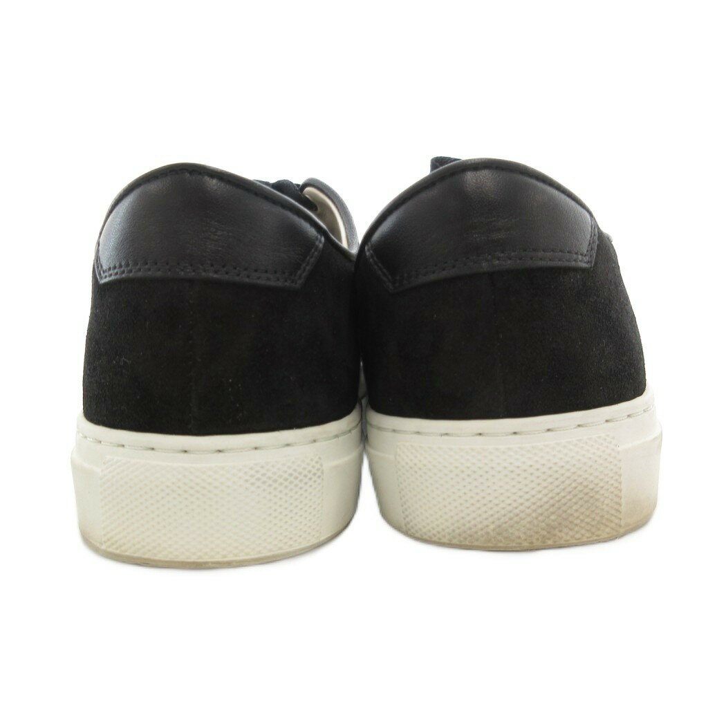 【中古】シーキューピー C.QP GENOA スウェード レースアップ スニーカー ポルトガル製 40 ブラック ホワイトソール /UO メンズ 【ベクトル 古着】 250917