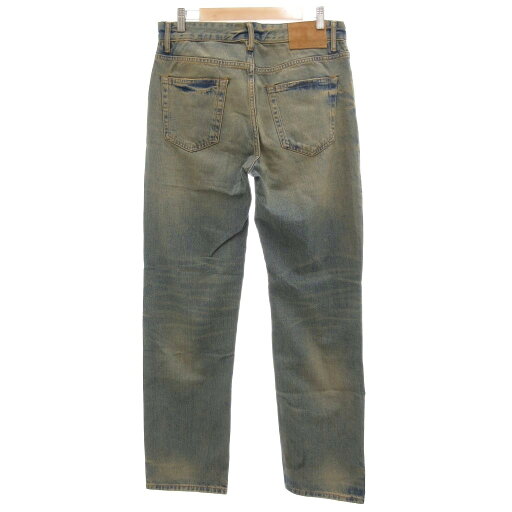 【中古】ザラ ZARA デニムパンツ ジーンズ オーバーダイ加工 40 ブルー系 /UO メンズ 【ベクトル 古着】 250926