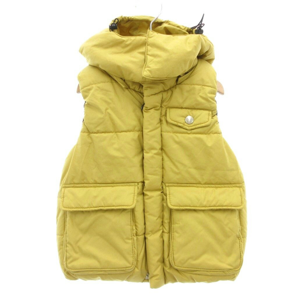 【中古】フィス FITH 中綿ベスト ジップアップ フード シンサレート 110 黄 イエロー /AE キッズ 【ベクトル 古着】 251014