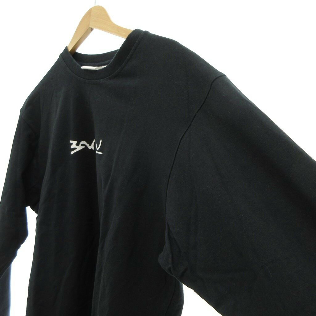 【中古】BANKSY GENIUS OR VANDAL? バンクシー展 公式グッズ 長袖Tシャツ M 黒 ブラック プリント /UO メンズ 【ベクトル 古着】 251028