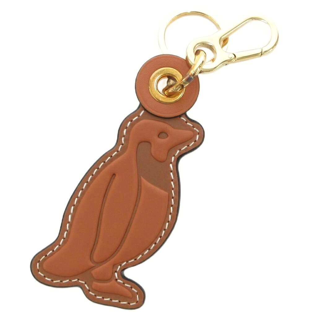【中古】ロエベ LOEWE Noah’s Ark ノアの箱舟 ペンギンモチーフ チャーム キーリング キーホルダー カ..