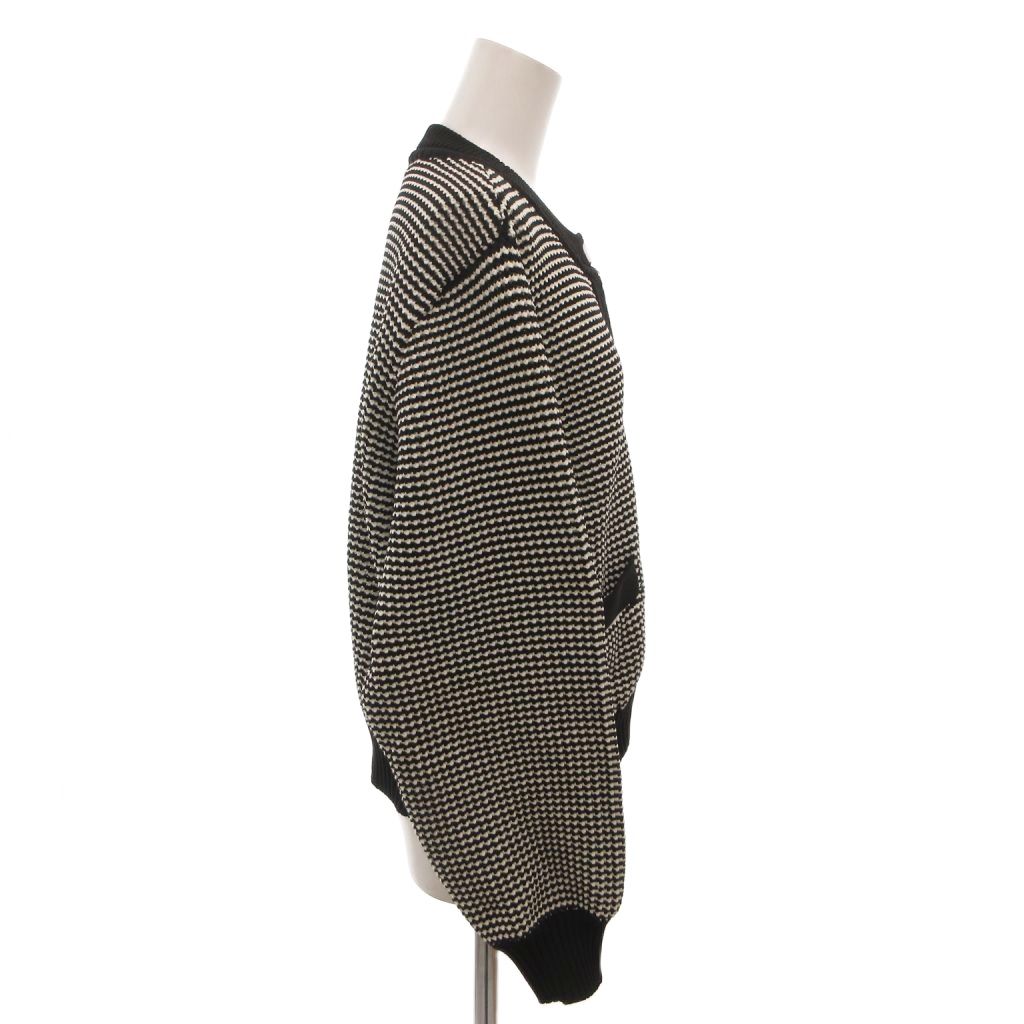 【中古】ナノユニバース nano universe 24AW 洗濯機洗い可 軽量ツイード調ニットカーディガン メタルボタン F 白 ホワイト 黒 ブラック /FF レディース 【ベクトル 古着】 260314 auc-vector-20793090 ブランド古着の買取販売ベクトル サンプル画像3