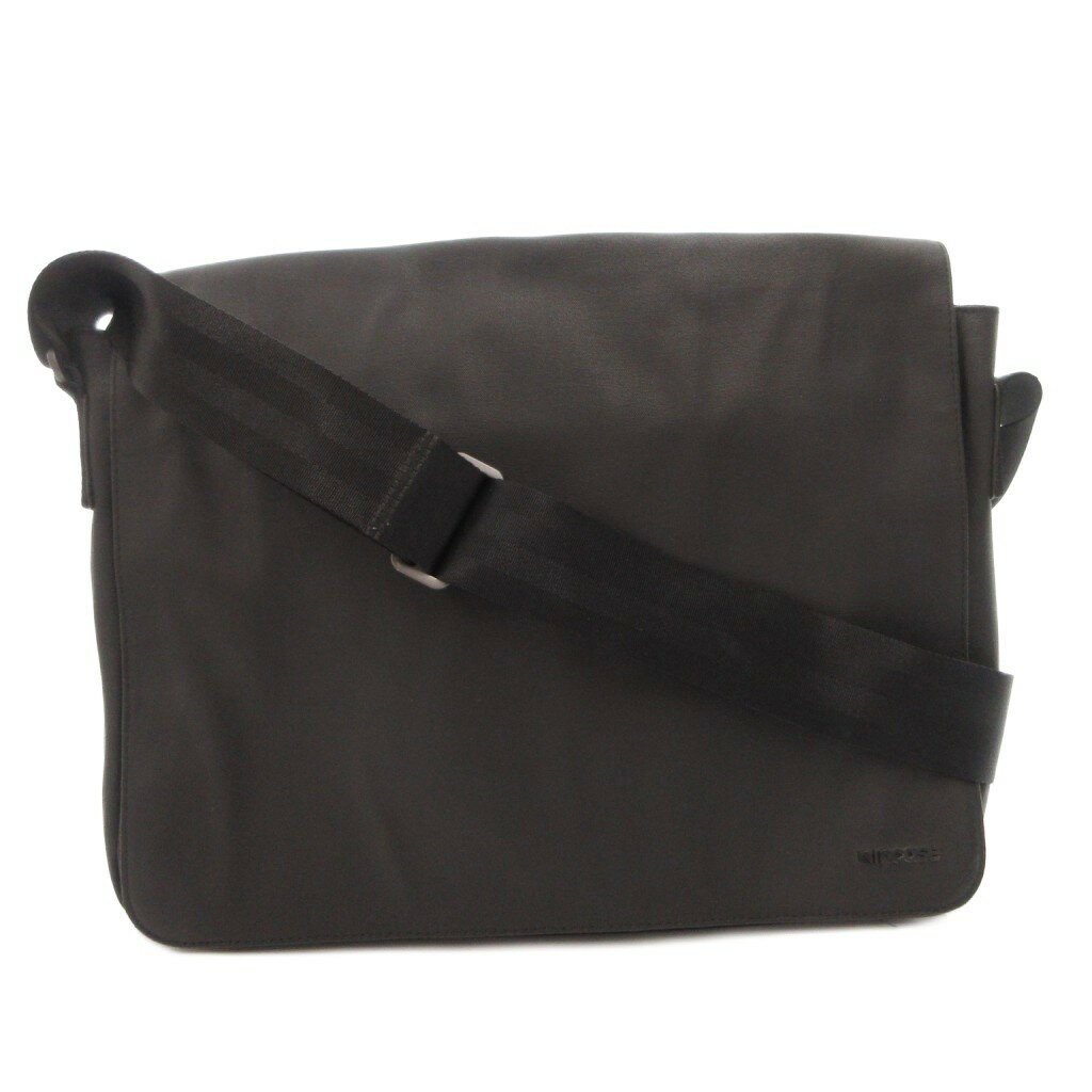 【中古】インケース incase ショルダーバッグ ビジネス 斜め掛け ロゴ フラップ 黒 ブラック /FF メンズ 【ベクトル 古着】 260316